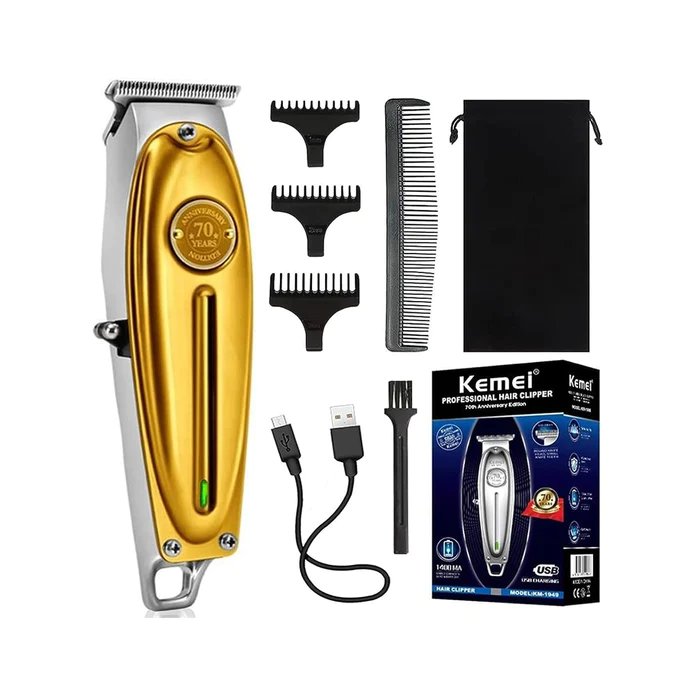Patillera Trimmer Recargable Kemei 70 Años KM1949 - Imagen 2