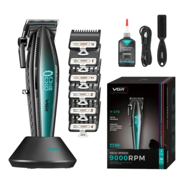 Máquina Barbería Profesional Corta Pelo VGR V-270 9000 Rpm - Imagen 2