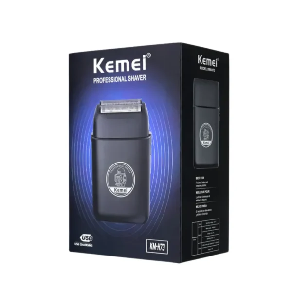 Maquina Afeitadora Kemei H73 Shaver Inalambrica Con Base - Imagen 3