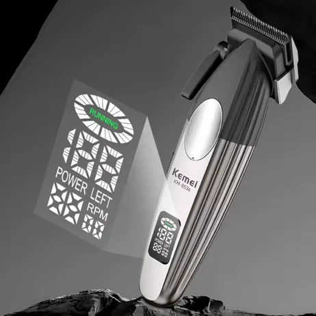 Barber Combo Kemei Cortadora y Patillera con Base 9000 RPM - Imagen 3