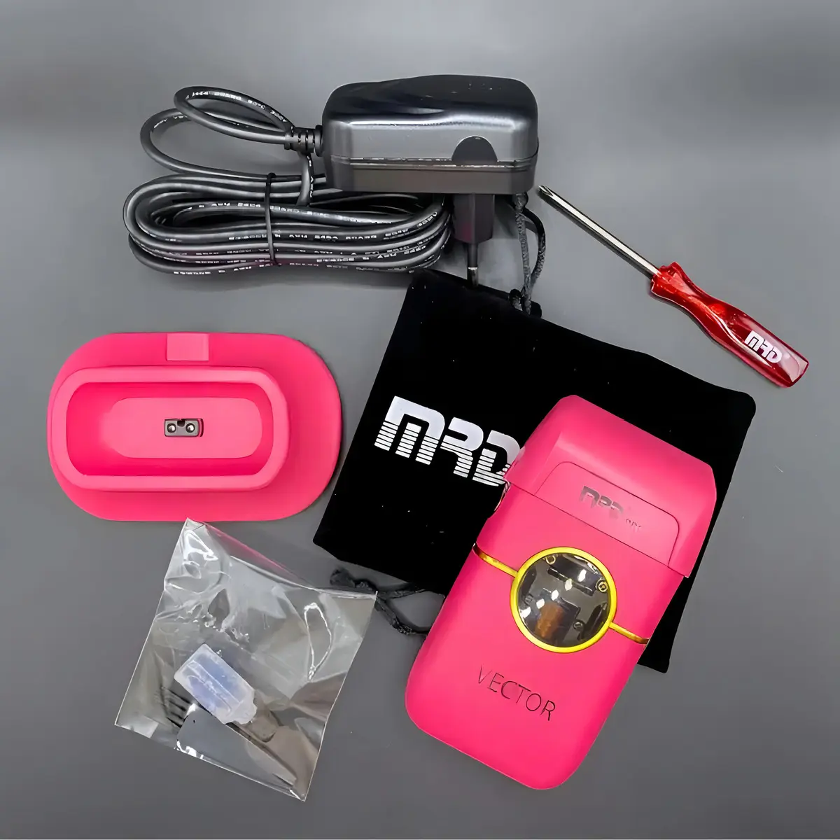 Maquina Afeitadora Profesional Shaver Vector Mrd 11.500 Rpm Color Rosa - Imagen 3