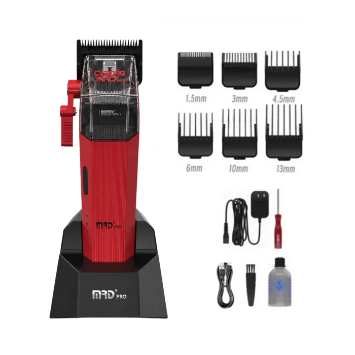 Cortadora De Pelo Mrd Cyborg Track Gtr Cordless Rojo - Imagen 2